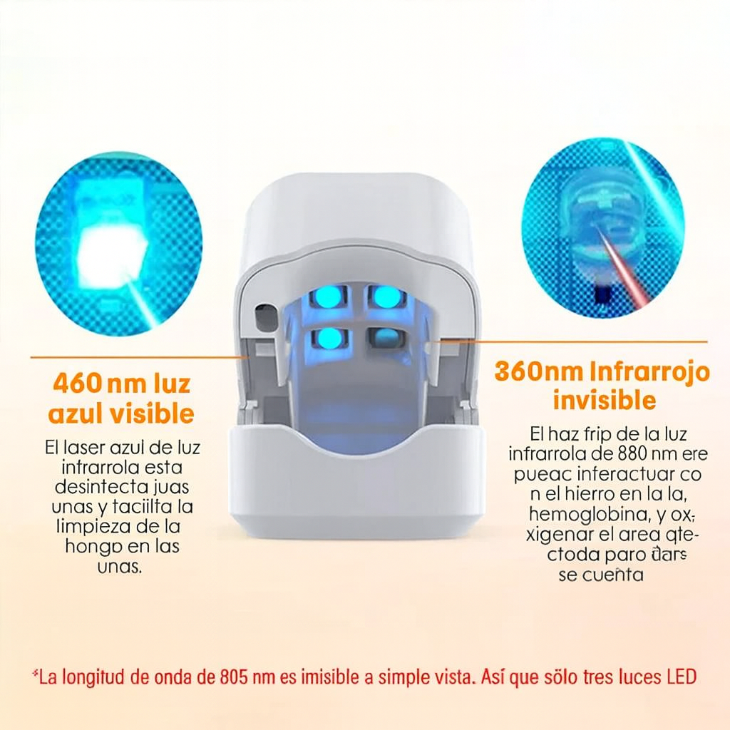 Tratamiento láser antifúngico: recuperación en 7 días